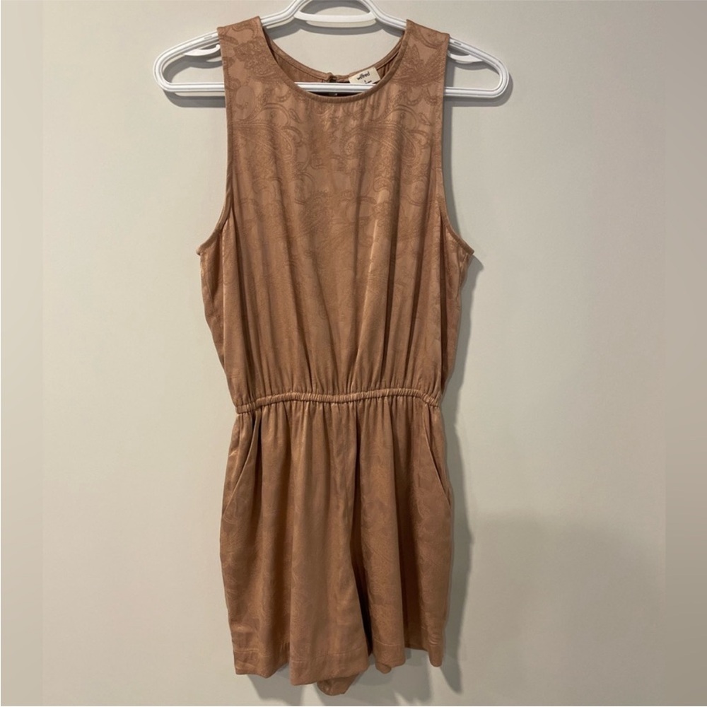 Aritzia Wilfred Rive Rose Gold Romper EUC - Picture 2 of 12